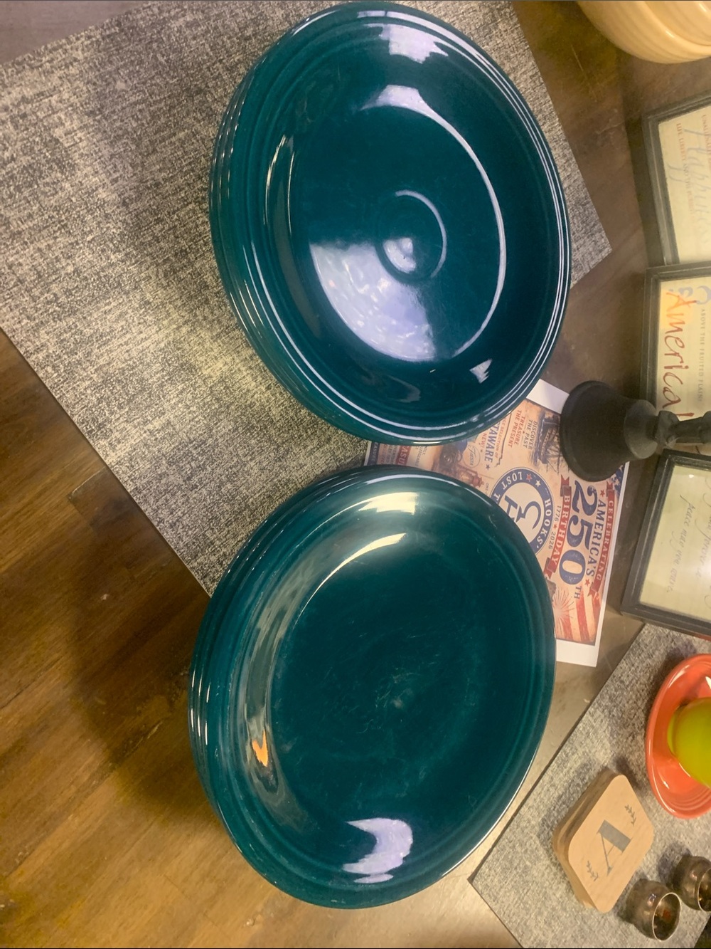 Fiesta Juniper Dinner Plates Set of 6 - Picture 2 of 3